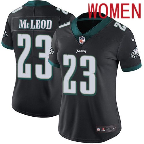 Women Philadelphia Eagles #23 Rodney McLeod Nike Black Vapor Limited NFL Jersey